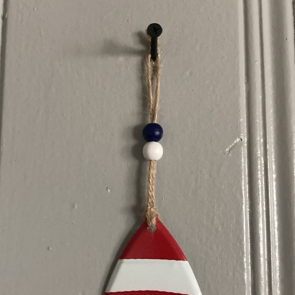 NWT Metal- Stars & Stripes Patriotic Gnome Hanging Bell Decoration - Picture 5 of 13